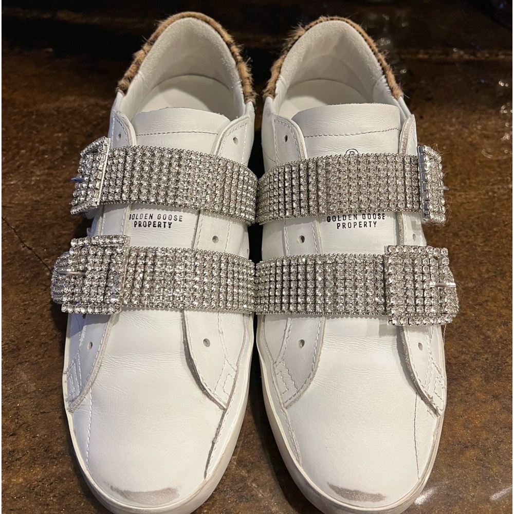 Golden Goose Old School Crystal Rhinestones Sneakers